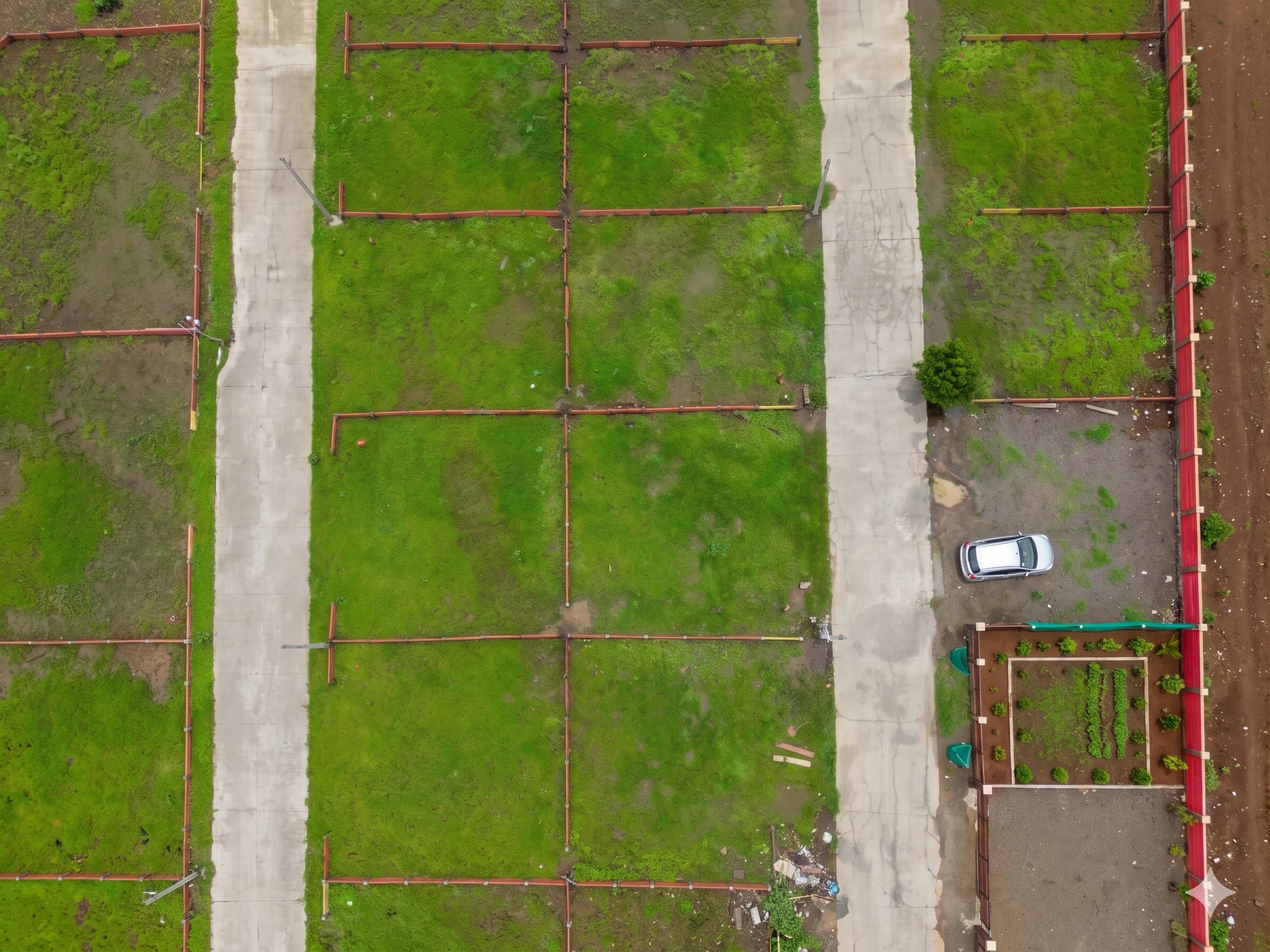 Aerial View of Layout Plots
