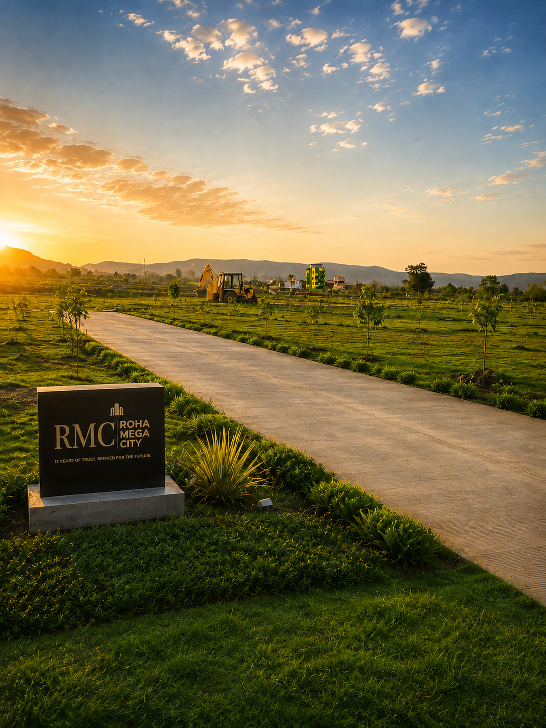 Gated Entrance at Sunset