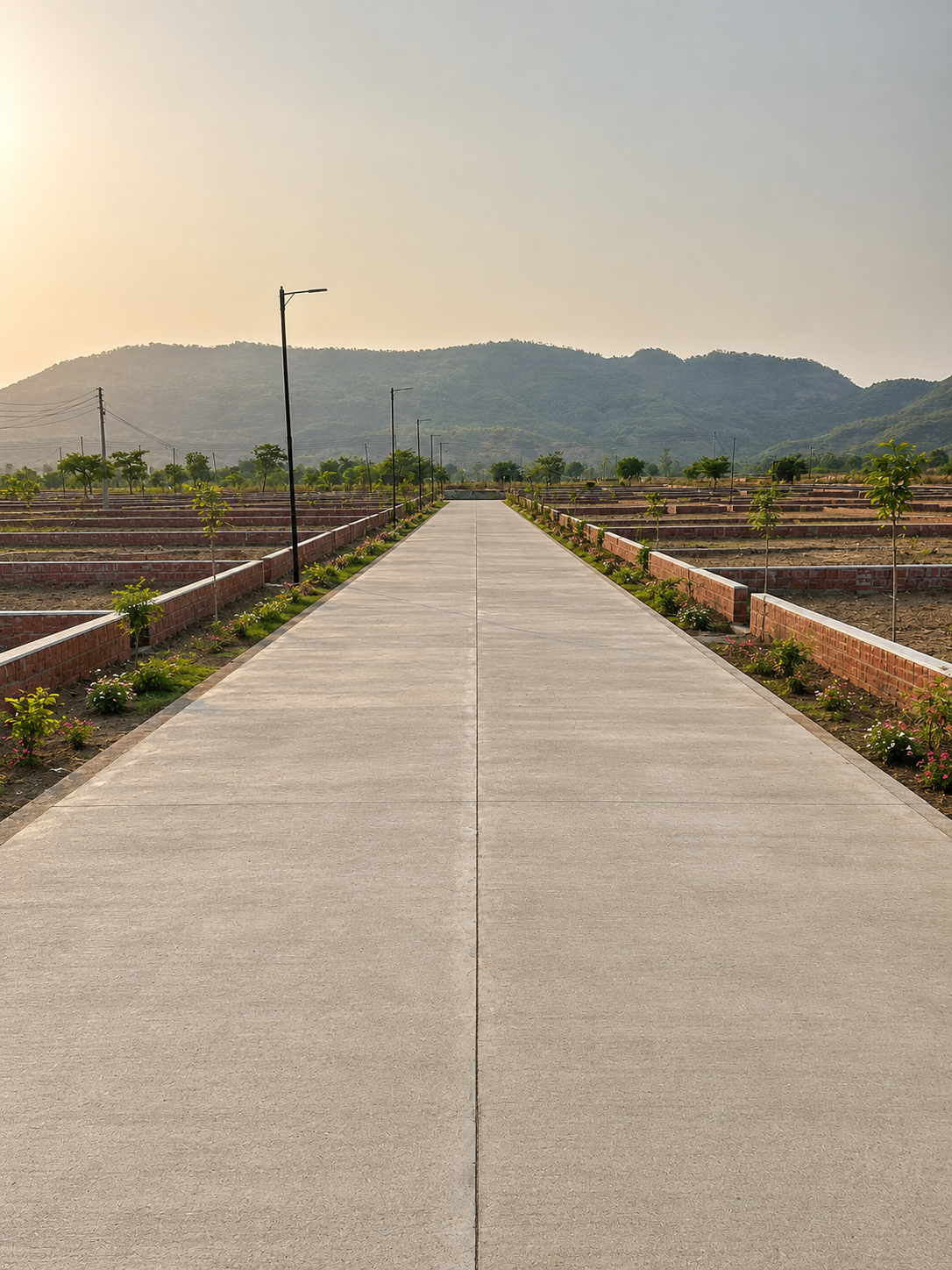 Wide Internal Concrete Road